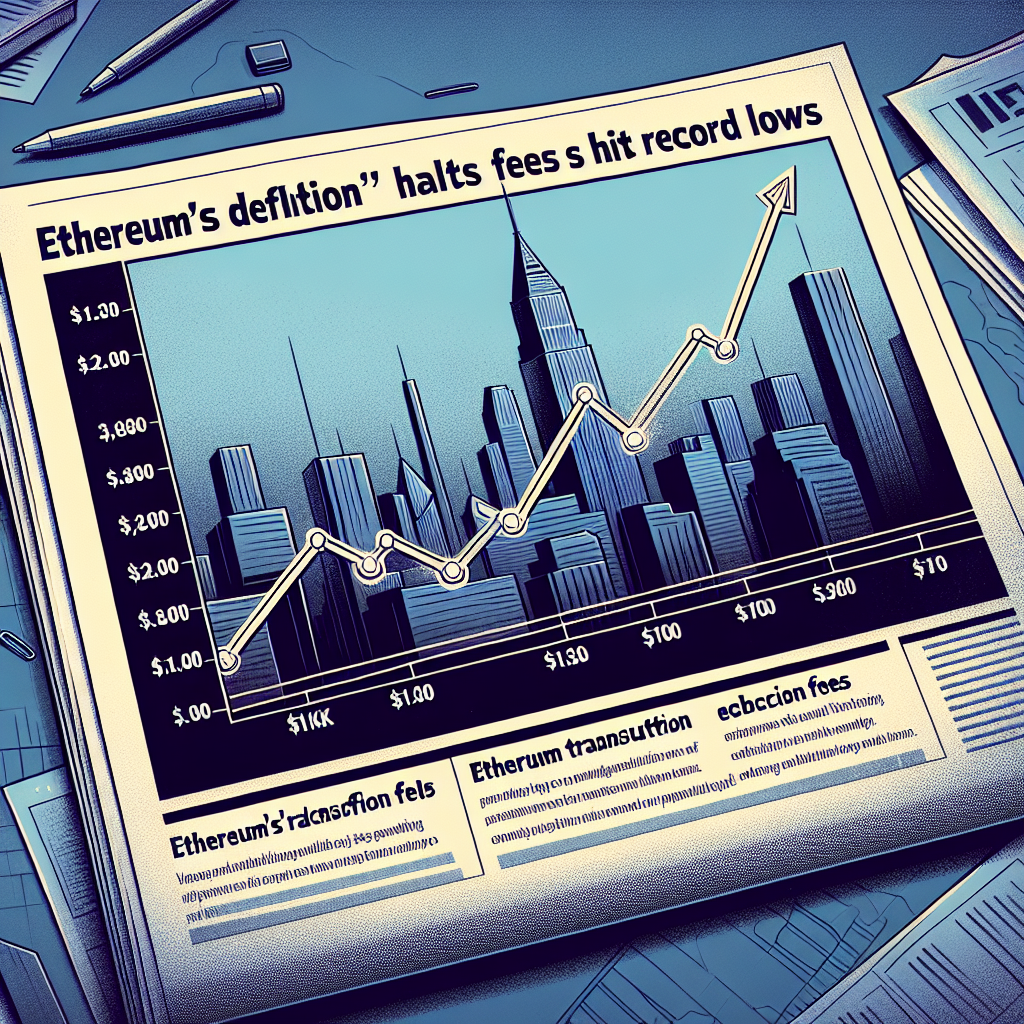 ETH Heading to $1.2K? Ethereum's PoS 'Deflation' Halts as Fees Hit Record Lows